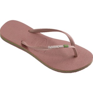 Chinelo Havaianas Feminino Slim Brasil 35/6 Rosa Crocus-116163-45858