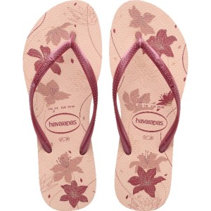 Chinelo Havaianas Feminino Slim Organic 33/4 Rosa/rose Go-116180-44779