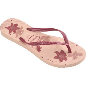 Chinelo Havaianas Feminino Slim Organic 33/4 Rosa/rose Go-116180-69052