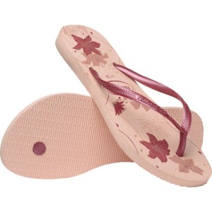 Chinelo Havaianas Feminino Slim Organic 33/4 Rosa/rose Go-116180-95970