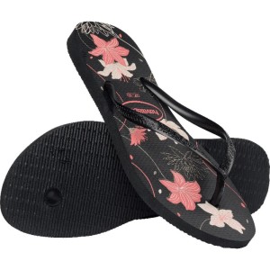 Chinelo Havaianas Feminino Slim Organic 35/6 Preto/cinza-116184-83850