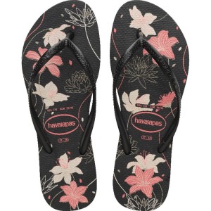 Chinelo Havaianas Feminino Slim Organic 35/6 Preto/cinza-116184-84629