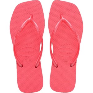 Chinelo Havaianas Feminino Slim Square 35/6 Coral Tropica-116204-32369