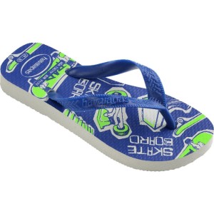 Chinelo Havaianas Infantil Kids Athletic 25/6 Branco/azul-116103-76688