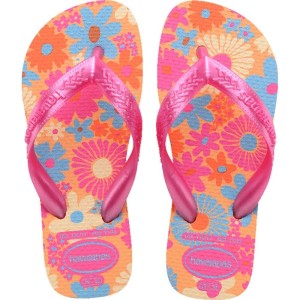 Chinelo Havaianas Infantil Kids Flores 23/4 Pessego-116127-26612