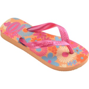 Chinelo Havaianas Infantil Kids Flores 23/4 Pessego-116127-29573