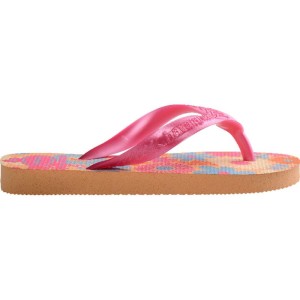 Chinelo Havaianas Infantil Kids Flores 23/4 Pessego-116127-51012