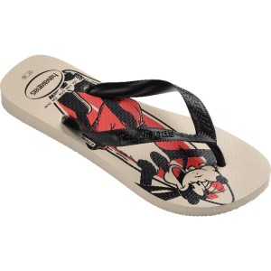 Chinelo Havaianas Infantil Top Disney 25/6 Bege Palha-116066-17675