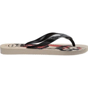 Chinelo Havaianas Infantil Top Disney 25/6 Bege Palha-116066-35049