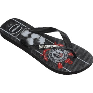 Chinelo Havaianas Licenciado Top Corinthians 35/6 Preto-116043-52401