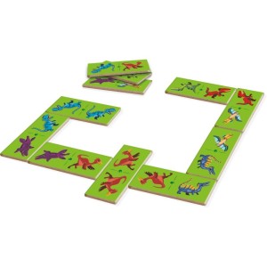 Domino Dinossauros Em Madeira 28pcs-115590-79802