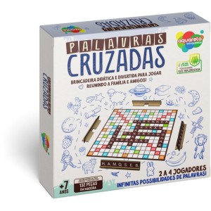 Jogo De Tabuleiro Palavras Cruzadas 100pcs Madei-115227-46976