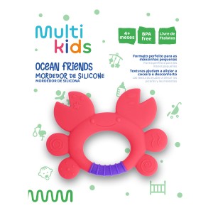 Mordedor De Silicone Ocean Friends Caranguejo-BB1239-88886