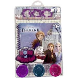 Livro Brinquedo Ilustrado Hora De Modelar Frozen C/massi-114153-37661