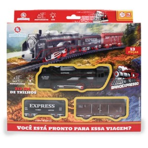 Locomotiva Brinqexpresso 213cm Trilho 13p-114785-30188