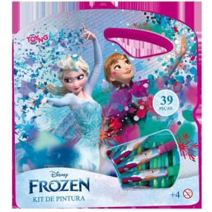 Maleta Para Pintura Frozen Kit C/39 Pecas-114281-64173