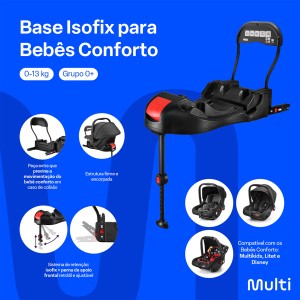 Base Isofix Para Bebês Conforto Multikids Litet E Disney-BB295-85051