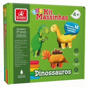 Massa Para Modelar Criativa Dinossauros Kit 12cor+6din.mad-115593-49430