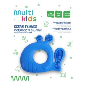 Mordedor De Silicone Ocean Friends Baleia-BB1237-51686