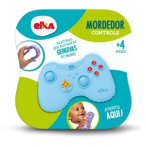 Mordedor Infantil Controle Gamepad Azul-114231-79669