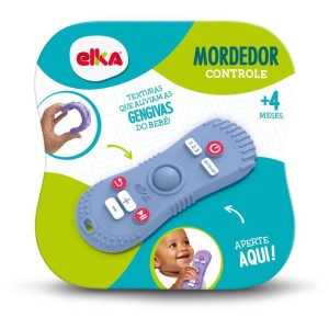 Mordedor Infantil Controle Tv Cinza-114226-54586