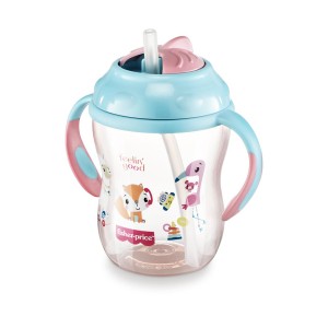 Copo De Treinamento Com Canudo First Moments - Rosa Pink Lemonade-BB1017-81689