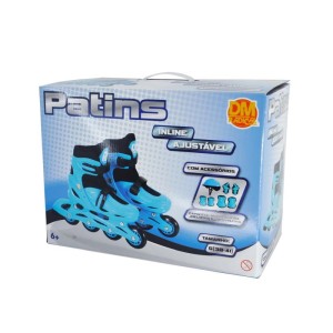 Patins Kit Inline Ajust. Azul N.38-41-116339-30121