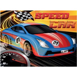 Quebra-cabeca Cartonado Speed Car 100 Pecas 24x16x5cm-115409-91104