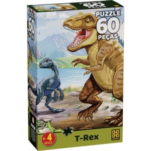 Quebra-cabeca Cartonado T-rex 60 Pecas-115500-48881