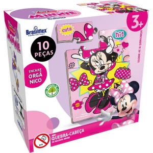 Quebra-cabeca Madeira Minnie Mini 10 Pecas-115482-99748