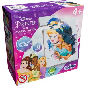 Quebra-cabeca Madeira Princesas Mini 10 Pecas-115481-80538