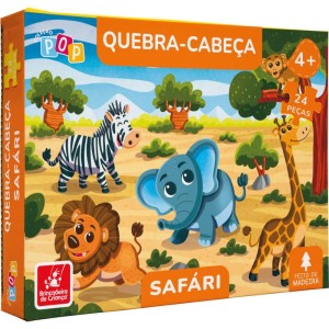 Quebra-cabeca Madeira Safari 24pcs-115583-20557