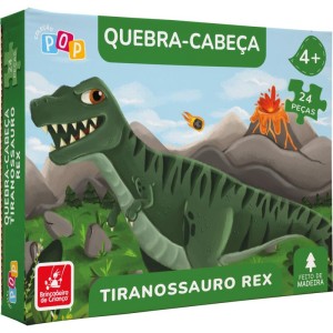 Quebra-cabeca Madeira Tiranossauro Rex 24pcs-115582-17077