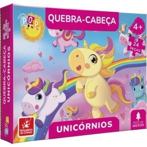 Quebra-cabeca Madeira Unicornios 24pcs-115581-89642