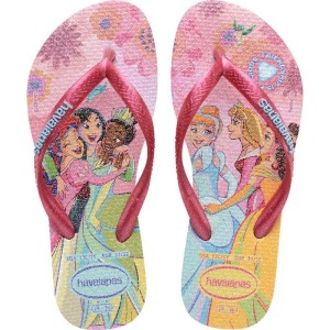 Chinelo Havaianas Infantil Kids Slim Princess 25/6 Rosa-116133-27638