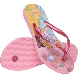 Chinelo Havaianas Infantil Kids Slim Princess 25/6 Rosa-116133-84595