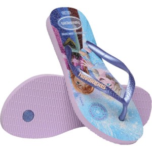 Chinelo Havaianas Infantil Kids Slim Princess 25/6 Roxo-116137-35519