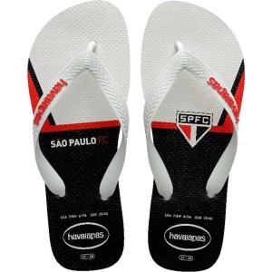 Chinelo Havaianas Licenciado Top Sao Paulo 35/6 Branco-116078-11824