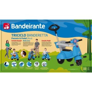 Triciclo Banderetta Passeio/pedal Azul-115267-38602