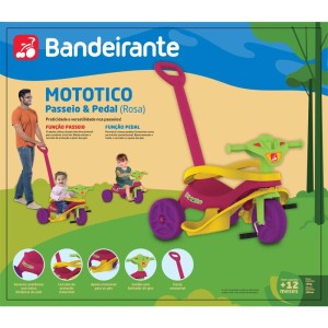 Triciclo Mototico Passeio/pedal Rosa-115265-22772