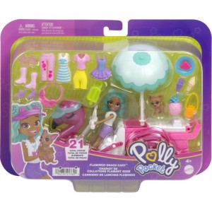 Polly Pocket Carrinho De Flamingo-112860-64590