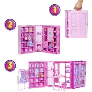 Barbie Fashion Closet Dos Sonhos C/aces E Bon-113088-99491