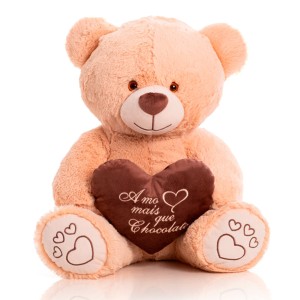 Urso De Pelúcia Choco Deserto 35cm Sentado-452