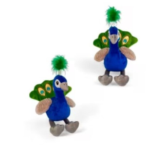 Pavão De Pelúcia Azul 45cm