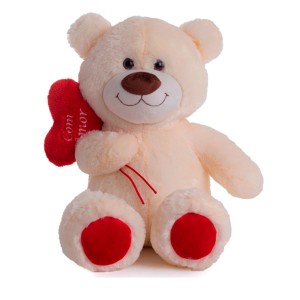 Urso De Pelucia Urso Balaozinho Pessego 60cm Em Pe-294a