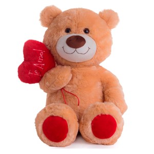 Urso De Pelucia Urso Balaozinho Doce De Leite 60cm Em Pe