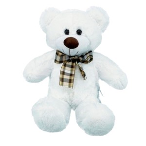 Urso De Pelúcia Decore Branco 40cm-302a