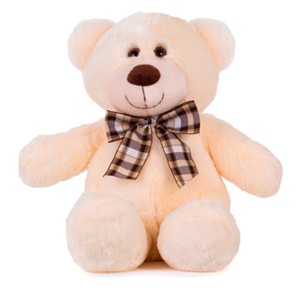 Urso De Pelúcia Decore Pessego 40cm