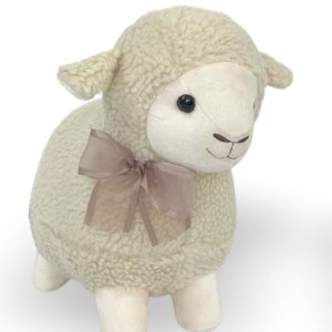 Ovelhinha De Pelúcia Natural 35cm