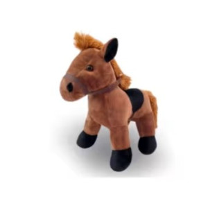 Bebê Cavalinho De Pelúcia Marrom 30x30cm